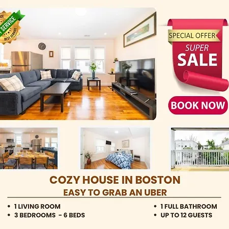 30-3 - 3Br Boston - Cozy Apt Near Franklin Park Zoo